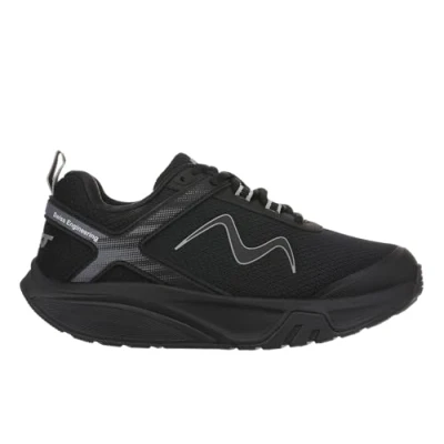 Immagine di MBT Sport 4 III Scarpe da Ginnastica Uomo in Stile Moderno. Anatomiche e Confortevoli. Calzature fisiologiche di Comfort stabilità con Suola Rocker. Colore Nero