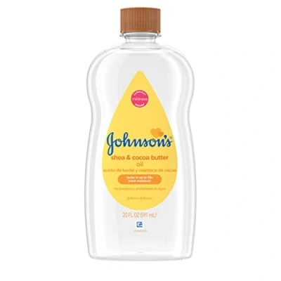 Immagine di Johnson&#039;s Baby Oil Shea and Cocoa Butter, 590ml (Pack of 2)