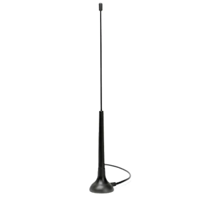 Immagine di Antenna ad asta per 3G, 2G, GSM, WLAN, Bluetooth, HSDPA, UMTS, reti WiFi con base magnetica e la spina SMA/M cavo 2,5 m connessione 5 dBi gain