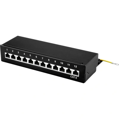 Immagine di 12 Porte Patchbox di rete Renkforce CAT 6 1 U