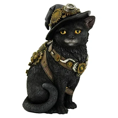 Immagine di Nemesis Now D3893K8 Statuetta a forma di gattino, 16,5 cm, in resina, colore: nero