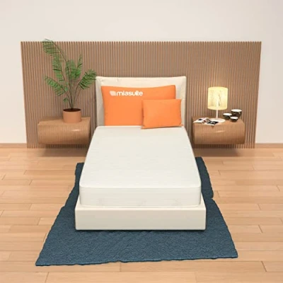 Immagine di miasuite i sogni italiani Materasso 70x160 altezza 14 cm, singolo, in WaterFoam, tessuto AloeVera, indeformabile, anallergico ed antiacaro, rigidità media. Modello: Plus H14