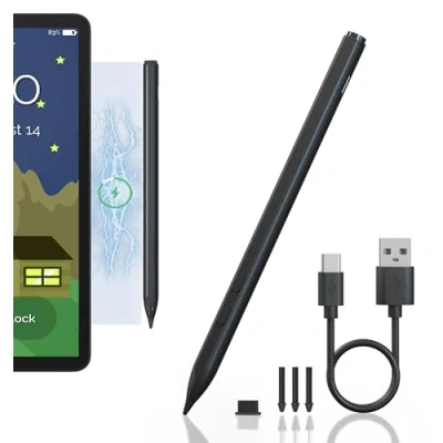 Immagine di Penna per Surface Microsoft Pro 7/8/9/10/11/X Go 3/Go 2 con Sensibilità alla Pressione 4096, Rifiuto del Palmo, Compatibile Book/Laptop/Studio