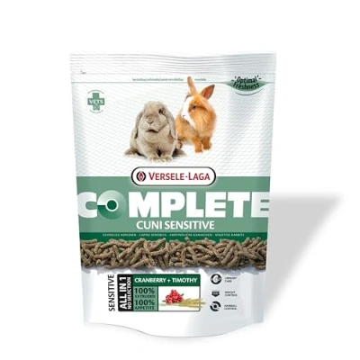Immagine di Versele Laga Complete Cuni Sensitive 500 g Mangime completo per conigli Supporta i boli di pelo e il sovrappeso Pellet tutto in uno Sviluppato da veterinari
