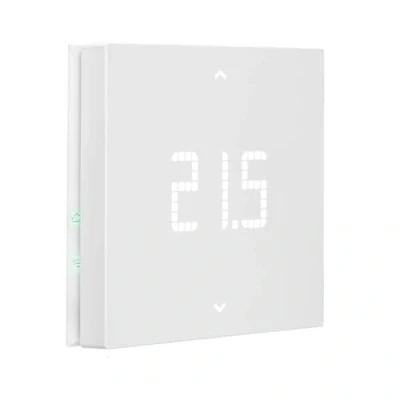 Immagine di Vimar 02912 Termostato WiFi, compatibile con assistenti vocali Alexa e Google, riscaldamento condizionamento ON/OFF PID, gestione locale da App View, Bluetooth, retroilluminazione LED