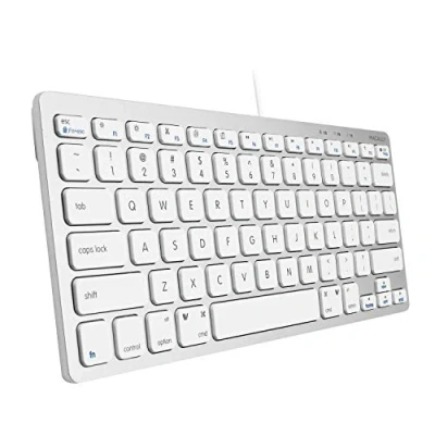 Immagine di Macally SLIMKEYCA, Compact USB A Keyboard for Mac, US QWERTY Key cap Layout