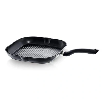 Immagine di Fissler Padella per bistecche rivestita in CENIT/alluminio (28x28 cm 2,1 L), con effetto grill, a induzione