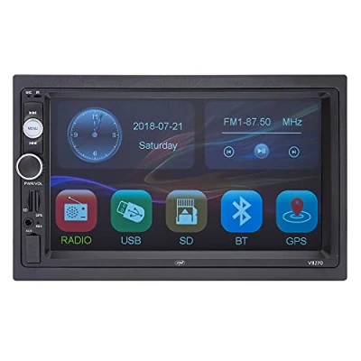 Immagine di PNI V8270 Navigazione multimediale 2 DIN con GPS MP5, touch screen da 7 pollici, radio FM, Bluetooth, Mirror Link, AUX, USB, microSD