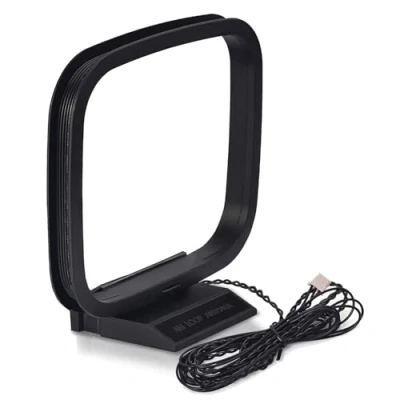 Immagine di Bingfu Antenna Radio FM AM Loop Interni con 3 Pin Mini per Sistema Ricevitore AV Audio Vedio