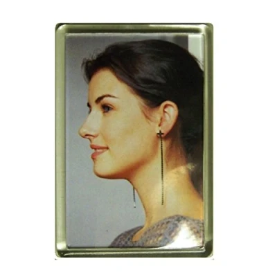 Immagine di PC3721® Magnete per Frigorifero Grande Foto in Acrilico Trasparente Bianco 70 x 45 mm Inserto C1108 (50 Pezzi)