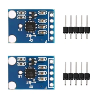 Immagine di GERUI 2 pezzi GY 61 ADXL335 3 Axis Accelerometro Angular Trasduttore Sensor,Analogico Output 5V Sensor Module Compatibile con Arduino