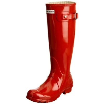 Immagine di Hunter Original Tall Gloss, Stivali di Gomma Donna, Rosso (Pillar Box Red), 38