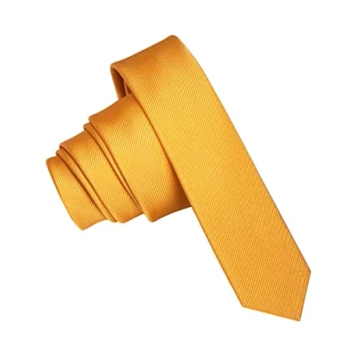 Immagine di JEMYGINS Cravatta Uomo Giallo in Seta Multicolore Extra Fini 4CM