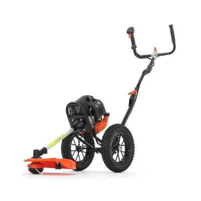 Immagine di Fuxtec Decespugliatore a Benzina su Ruote con 52 CC, FSR152 Progettato per Grandi Aree e la Vostra Schiena! tagliabordi Trimmer, Motore Scoppio 2 Tempi 3 CV di Potenza
