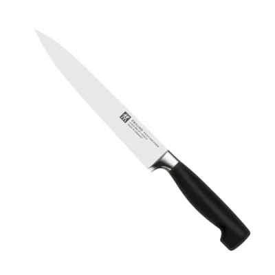 Immagine di Zwilling Vier Sterne Coltello da Carne, Acciaio Inossidabile, Nero, 20 cm