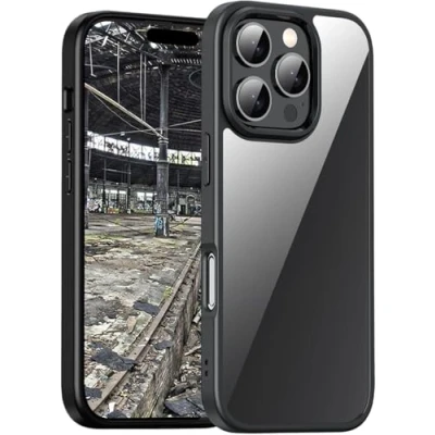 Immagine di JT Berlin BackCase Pankow Hybrid Backcover per cellulare Apple iPhone 16 Pro Max Nero, Trasparente Carica induttiva
