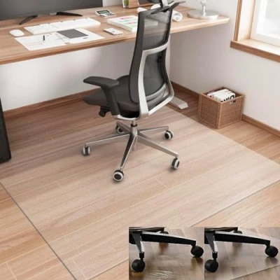 Immagine di Artwelt Tappetino trasparente per Sedia Office Tappeto 1.5mm Protettivo Pavimento Casa e Ufficio Antiscivolo Disponibile in Dimensioni Personalizzate (100cm X 100cm)