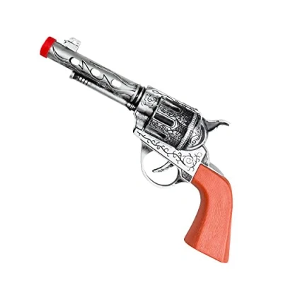 Immagine di Boland 54338 Pistola in Parallelo Sheriff, 20 cm, Argento/Marrone