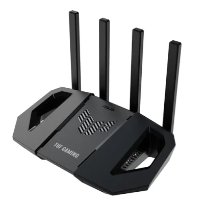 Immagine di ASUS TUF Gaming BE3600 Router WiFi 7 Dual Band, 802.11be, 2,5 Gbps, Modalità Gioco Mobile, Mesh, Acceleratore Ingranaggio, QoS adattivo, Port Forwarding, Tethering mobile