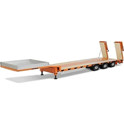 Immagine di Carson Other License 500907400 Goldhofer TU4 rimorchio a pianale Basso 4 A, Camion radiocomandato, Accessori, modellismo, Scala 1:14, semirimorchio, Colore Bianco, Large
