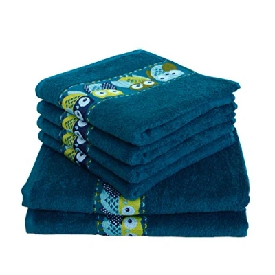 Immagine di Dyckhoff Gufi Modern Terry Set di asciugamani in cotone, 36 x 26 20 cm, 6 pezzi