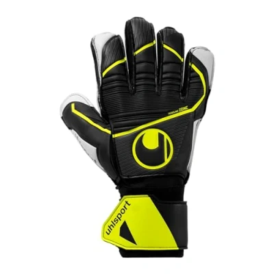 Immagine di uhlsport Soft Flex Frame Junior Guanti da portiere di calcio per bambini iniziare ottima stabilizzazione e protezione delle dita traspiranti