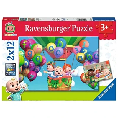 Immagine di Ravensburger Puzzle Cocomelon, Collezione 2x12, 2 da 12 Pezzi, Età Raccomandata 3+ Anni
