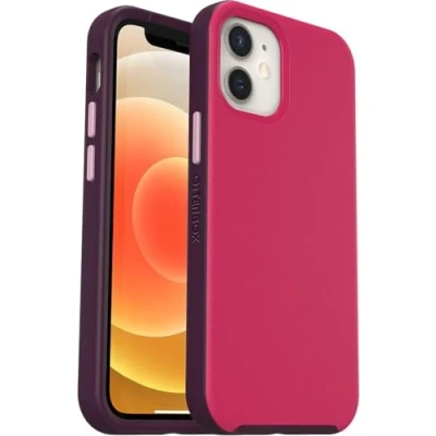 Immagine di cover per iPhone 12 mini OtterBox Slim con MagSafe, resistente a shock e cadute ultrasottile, protettiva, leggera, testata norme anti caduta MIL STD 810G, Rosa/Viola