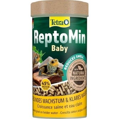 Immagine di Tetra ReptoMin Baby Turtle Food Mangime in Stick specifico per Tartarughe Acquatiche molto Giovani, Barattolo da 250 ml