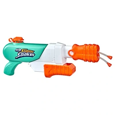 Immagine di Nerf Super Soaker, soaker Hydro Frenzy, incredibile divertimento 3 in 1, bocchetta regolabile, 2 tubi lancia acqua