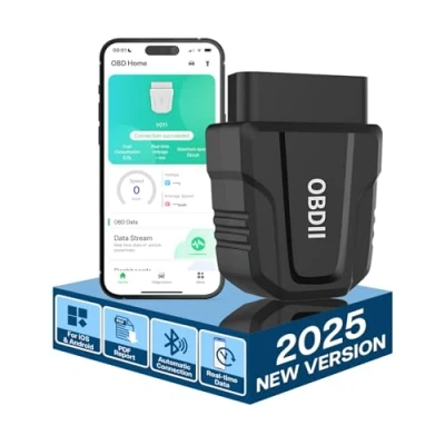 Immagine di OBD2 Scanner Bluetooth 5.4 Auto di MMOBIEL Diagnosi per iPhone iOS e Android Strumento Diagnostico Senza Fili [Versione 2014] OBDII/EOBD Spia del Motore Reset/Cancella Codice Errore