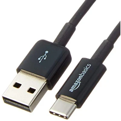 Immagine di Amazon Basics Cavo da USB C a 2.0 ricarica rapida, velocità 480 Mbps, certificazione IF, per Apple iPhone 15, iPad, Samsung Galaxy, tablet, laptop, 1.8 m, nero