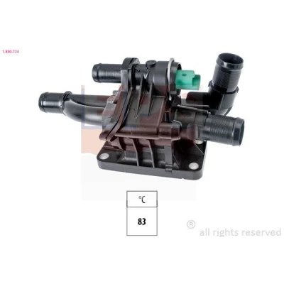 Immagine di EPS 1.880.734 Termostato motore 83 Made in Italy OE Equivalent con guarnizione FORD: FIESTA 6, KUGA 2, C Max CITROËN: C3 I Hatchback