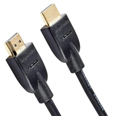 Immagine di Amazon Basics Cavo HDMI 4K da 0,9 m, alta velocità con Ethernet 18 Gbps, 4K@60 Hz, 2160p, Nero