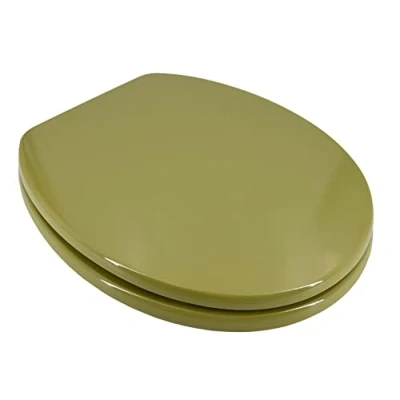 Immagine di ADOB 85308 Sedile WC in legno di noce con anima e cerniere cromate ottone, Modelli assortiti