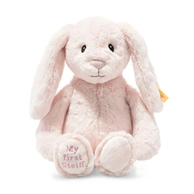 Immagine di Steiff Soft Cuddly Friends My First Hoppie Coniglio 26 cm Morbido e Lavabile Rosa (242359), Colore