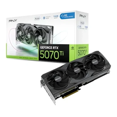 Immagine di PNY Scheda Grafica GEFORCE RTX™ 5070 Ti 16GB Overclocked Triple Fan Plus DLSS 4