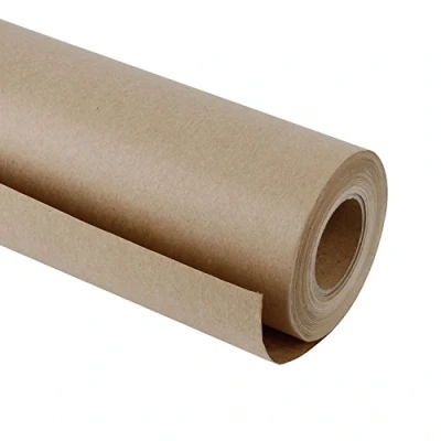 Immagine di RUSPEPA Rotolo Di Carta Kraft Marrone 91,4 Cm X 30 M Riciclata Perfetta Per Confezioni Regalo, Imbarcazioni, Imballaggio, Copertura Pavimenti, Paglioli, Pacchi, Runner