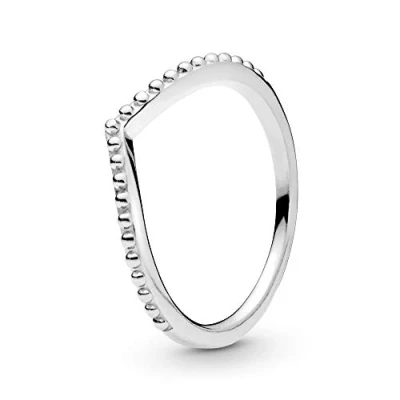 Immagine di PANDORA Anello Wishbone in argento Sterling con perline, 50