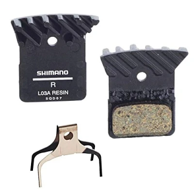 Immagine di Shimano L03A Pastiglie Freno Resina con Aletta Raffreddate