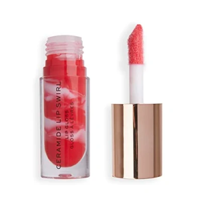 Immagine di Makeup Revolution LIP Swirl Ceramide Gloss Lucidalabbra, Taglia: 4.5 ml, Red