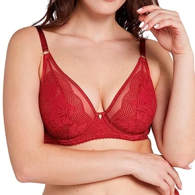 Immagine di Sans Complexe Charmante Reggiseno con ferretto, Donna, Taglia: 80D, Red