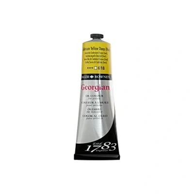 Immagine di Daler Rowney Georgian Pittura ad olio Colori magnifici 225 ml Giallo cadmio scuro
