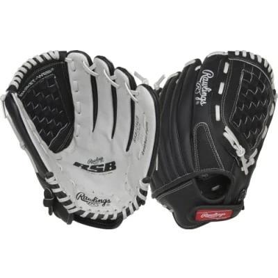 Immagine di Rawlings Rsb125gb 6/0 12 1/2 Bsk/NFC, Guanti da Softball Unisex, Nero/Grigio, 12.5&quot;