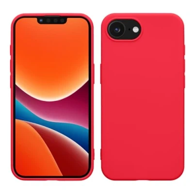 Immagine di kwmobile Custodia Compatibile con Apple iPhone 16e Cover Back Case per Smartphone in Silicone TPU Protezione Gommata rosa shocking