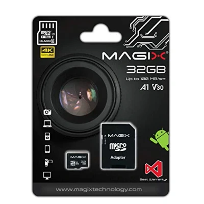 Immagine di MAGIX Micro SD Card 4K Series Class10 V30 + Adapter UP to 100MB/s (32GB)