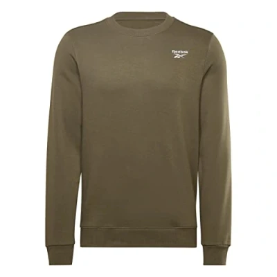Immagine di Reebok Identity Fleece Crew, Felpa Uomo, Army Green, M