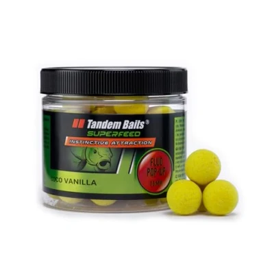 Immagine di Tandem Baits SuperFeed Fluo Pop Up Coco Vanilla, ups, Carpfishing Pesche Pesca Accessori, Alimentatore per la Carpa, Accessori alla Carpa 16mm 70g