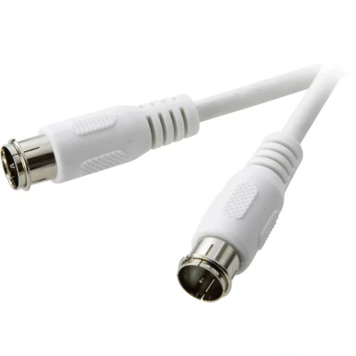 Immagine di SpeaKa Professional SAT Cavo [1x Spina quick a F 1x F] 10.00 m 75 dB Bianco