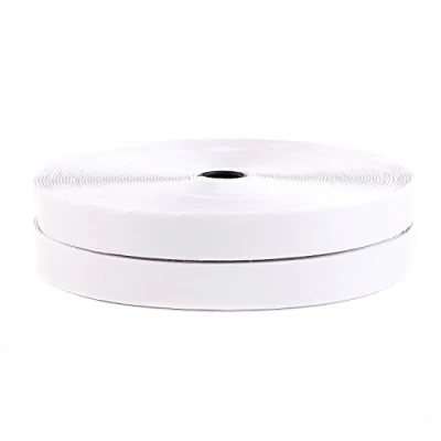 Immagine di TUKA 25mx25mm Nastro Gancio e Anello Auto Adesivo, Hook &amp; Loop striscia alta qualità, Universale Magico Strisce, per Modelbau Tinker, ecc, 25m anello, Bianco, TKB5009 White
